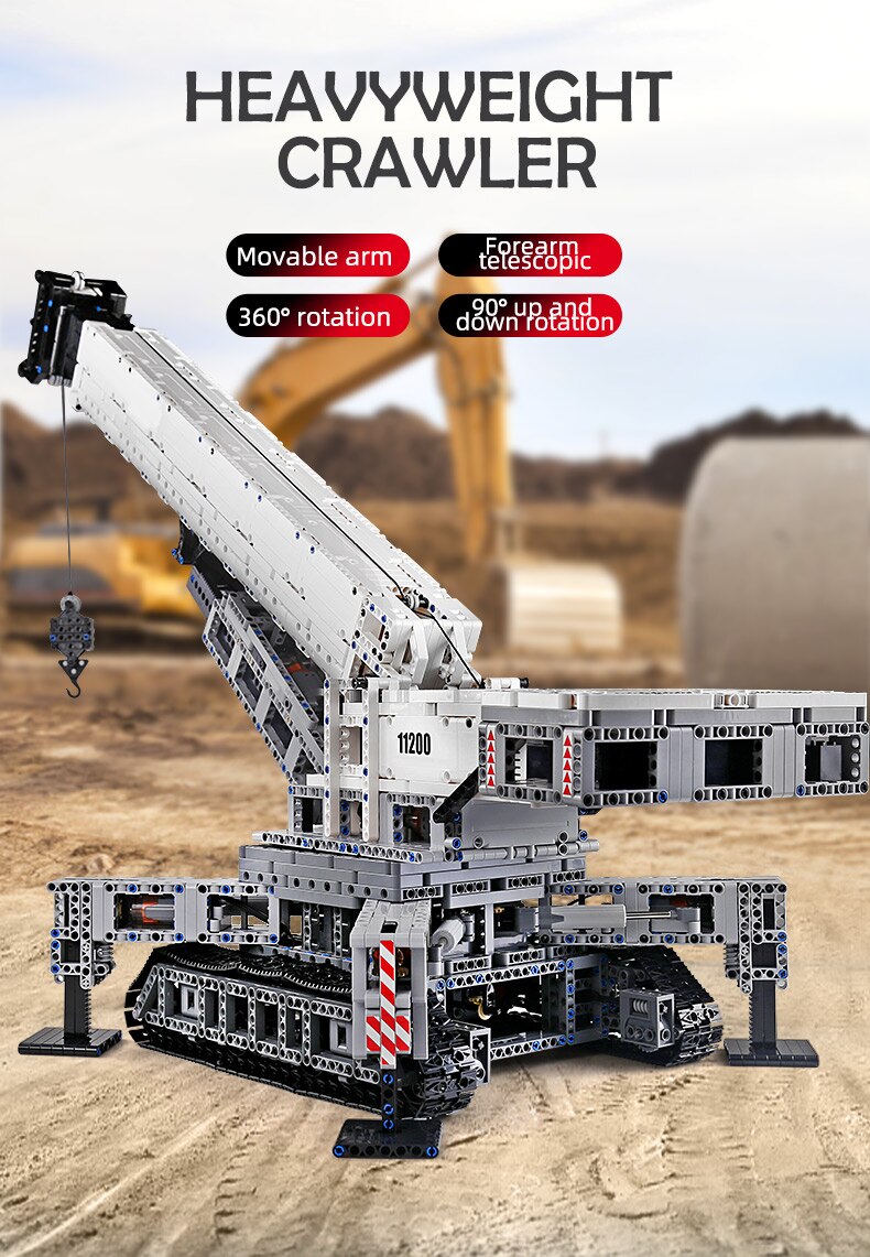 Technical Motorized LIEBHERRS LTM 11200 Excavator Crane