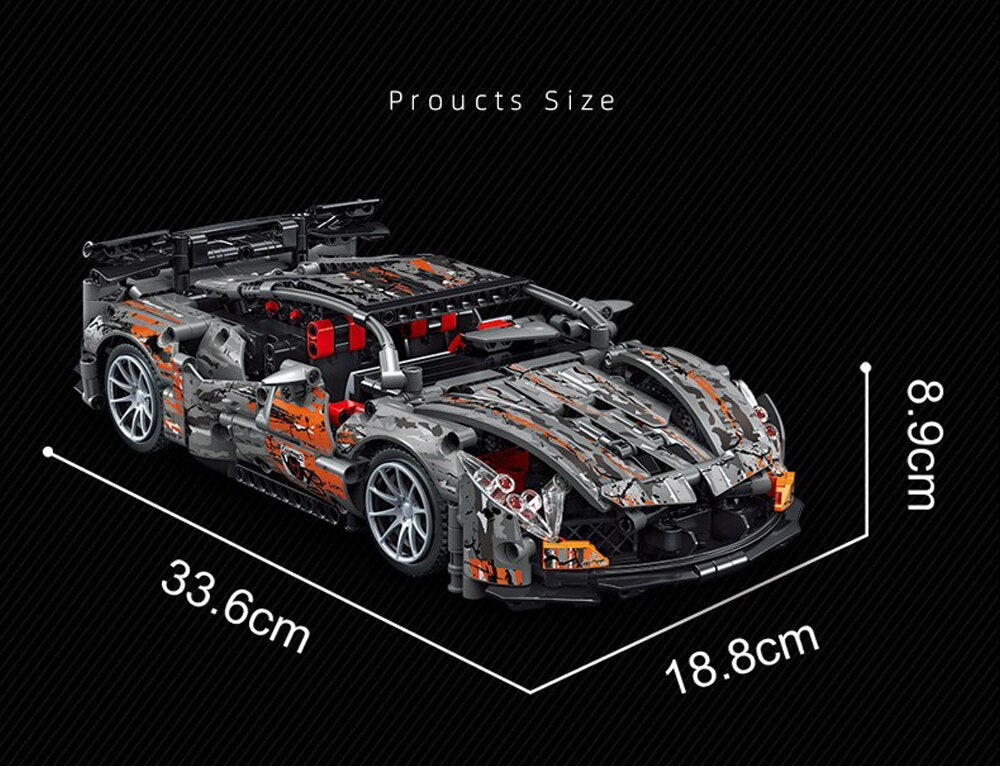 Technical Champion McLaren P1 Speed Sports Racing Car Building Block