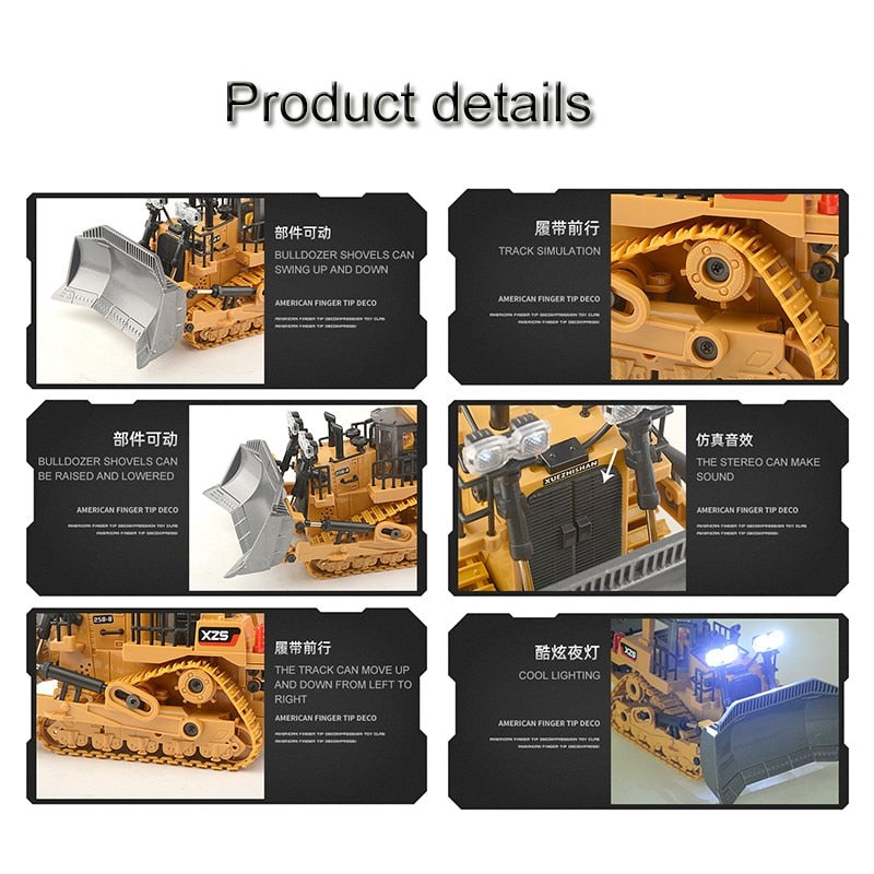 Remote Control Bulldozer - 1:24 Scale
