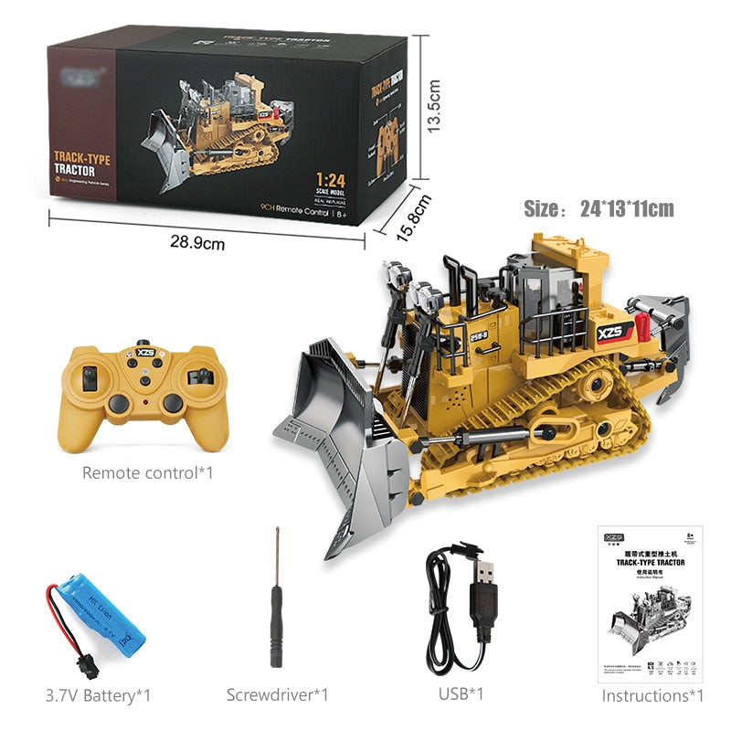 Remote Control Bulldozer - 1:24 Scale