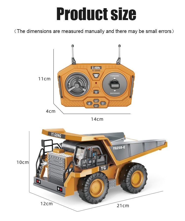 Remote Control Dump Truck -1:24 scale