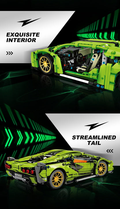 Technical Lamborghini Hypercar Building Blocks