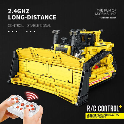 Reobrix 22001 Mechanical D11 Bulldozer RC Car APP Remote Control